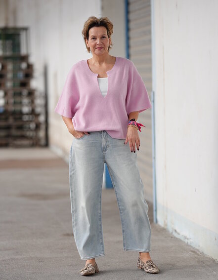 ELIAS RUMELIS - Jeans "YOANA POCKET" - sky blue-pink (ER91)