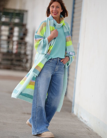 SENSES. THE LABEL - Cardigan mit Streifen "KAL:LIE" (SE68)