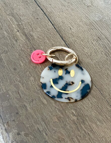 FRAUENSACHE - Schlüssel/Taschenanhänger "SMILEY" (AS12)