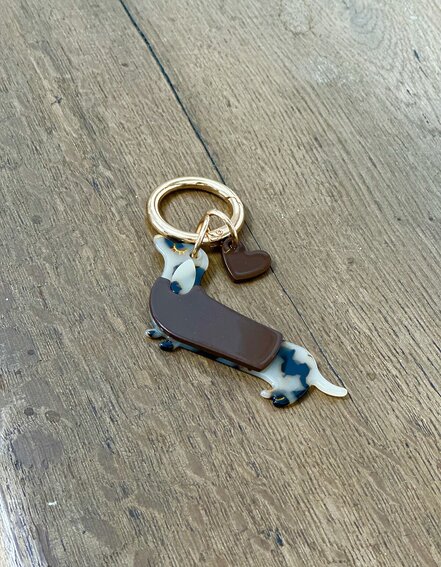 FRAUENSACHE - Schlüssel/Taschenanhänger "DACKEL" (AS05)