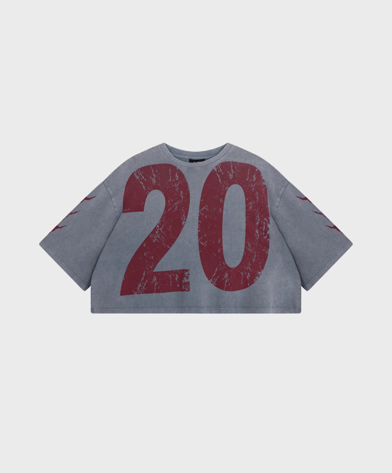 Cooles Crop Shirt light grey (AX05)