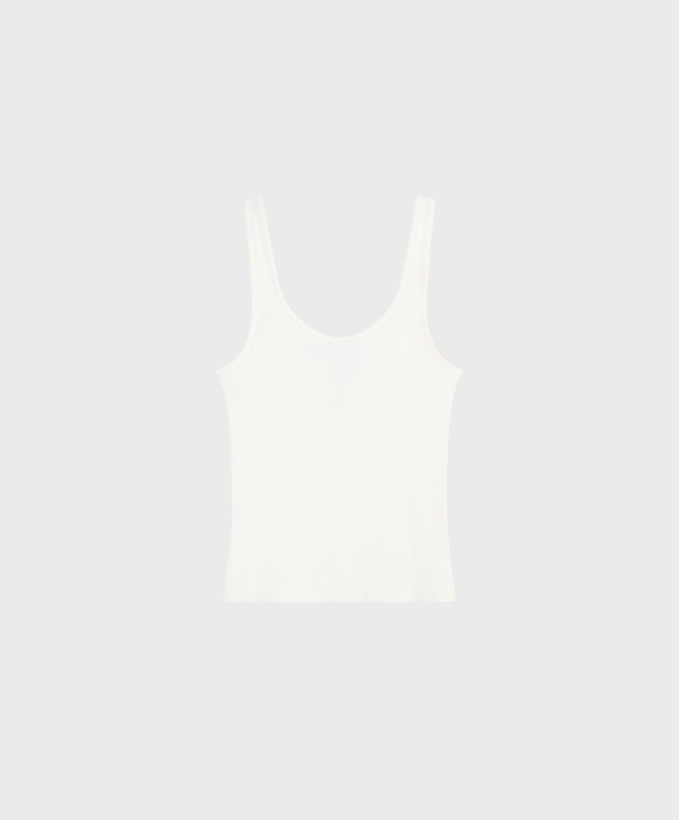 Rippenstrick Top soft white (AX02)