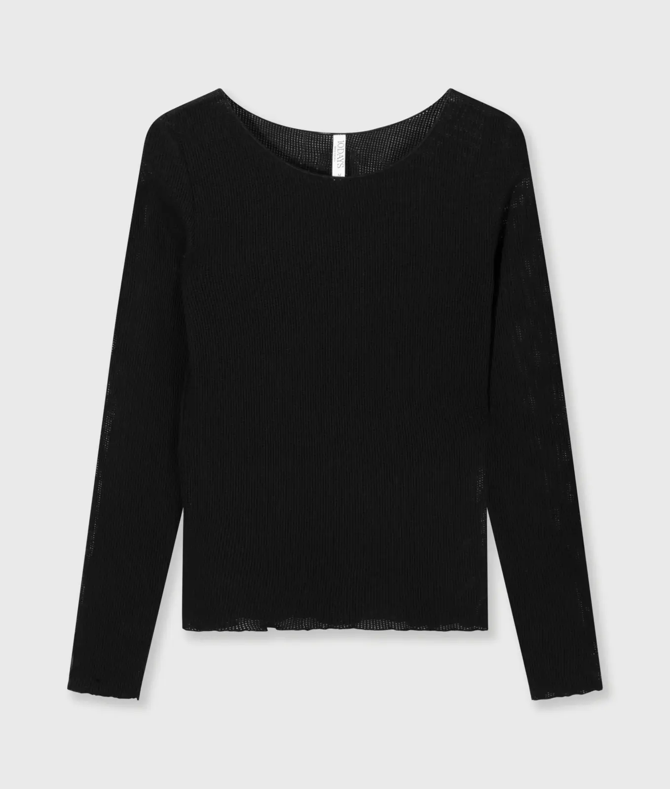 Long Sleeve Tee Mesh black (10D55)