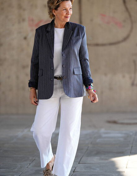 FRAUENSACHE - Nadelstreifen Blazer (B02)