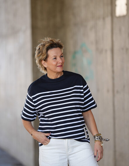 SENSES.THE LABEL - Shirt mit Streifen "TEC:LA" (SE70)