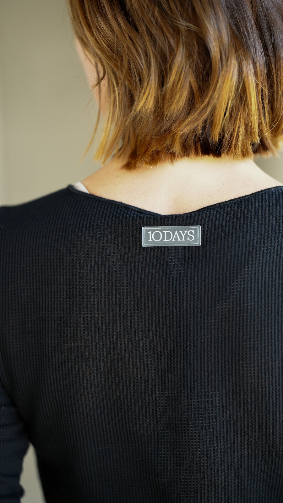 Long Sleeve Tee Mesh black (10D55)