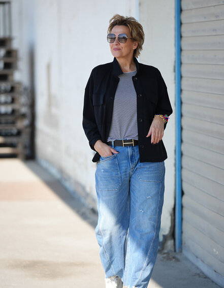 ELIAS RUMELIS - Jeans "ISABELLA" - mount blue (ER02)