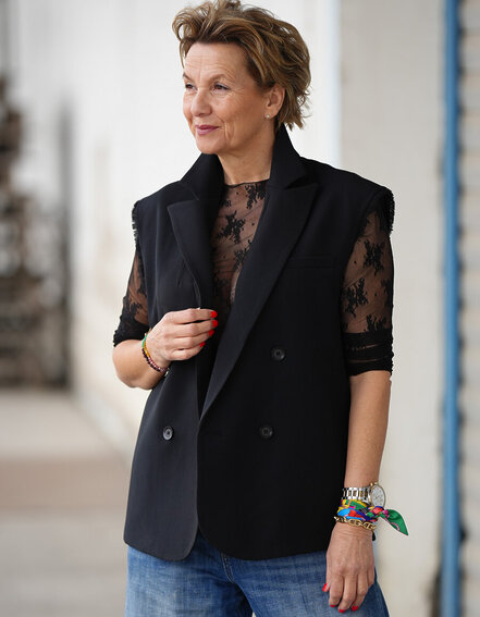 ALIX THE LABEL - Stylische Weste (AX13)