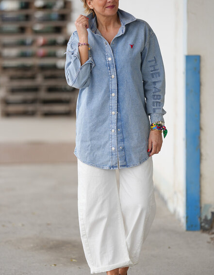 ALIX THE LABEL - Oversized Denim Bluse (AX09)