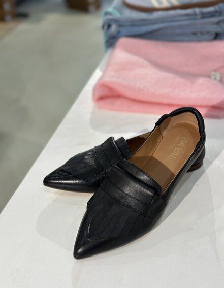 VIA VAI - Loafers "LOLA OAKLEY" - logic nero (VV01)