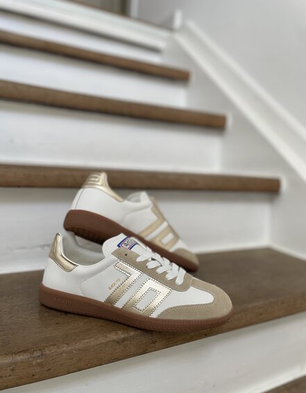 BACK 70 - Retro Sneaker "CLOUD" - metallic gold (BB30)