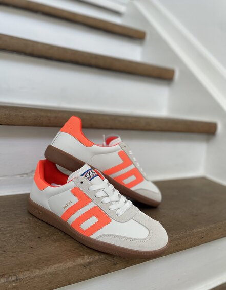 BACK 70 - Retro Sneaker "CLOUD" - fluo orange (BB03)
