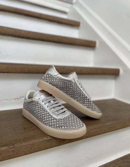 BACK 70 - Mesh Sneaker "STRASS BIG SMART" - strass silver (BB34)