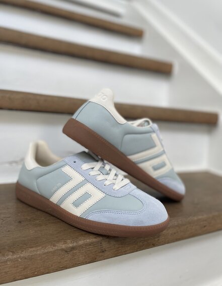 BACK 70 - Retro Sneaker "CLOUD" - nappa It. sky (BB33)