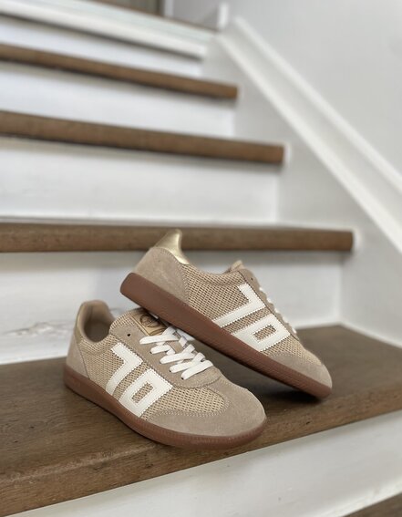 BACK 70 - Retro Sneaker "GHOST" - iuta beige (BB28)