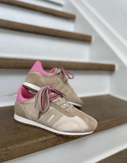 BACK 70 - Retro Sneaker "ASIAN" - satin beige (BB19)