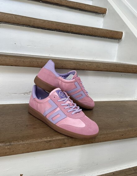 BACK 70 - Retro Sneaker "GHOST" - satin confetto (BB23)