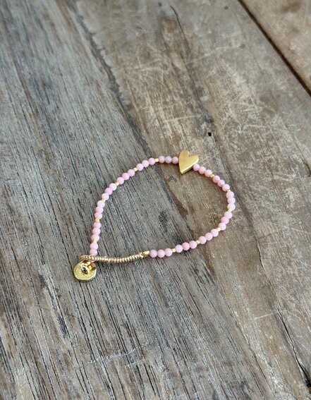IBU JEWELS - Armband "LULU ROSIE" - pink Opal (IBU02)