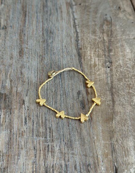 IBU JEWELS - Armband "JOANIE 5 HEART" (IBU13)