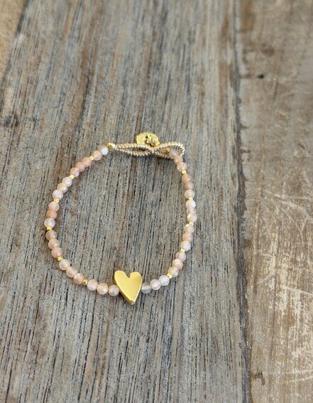 IBU JEWELS - Armband "LULU ROSIE" - sunstone (IBU01)