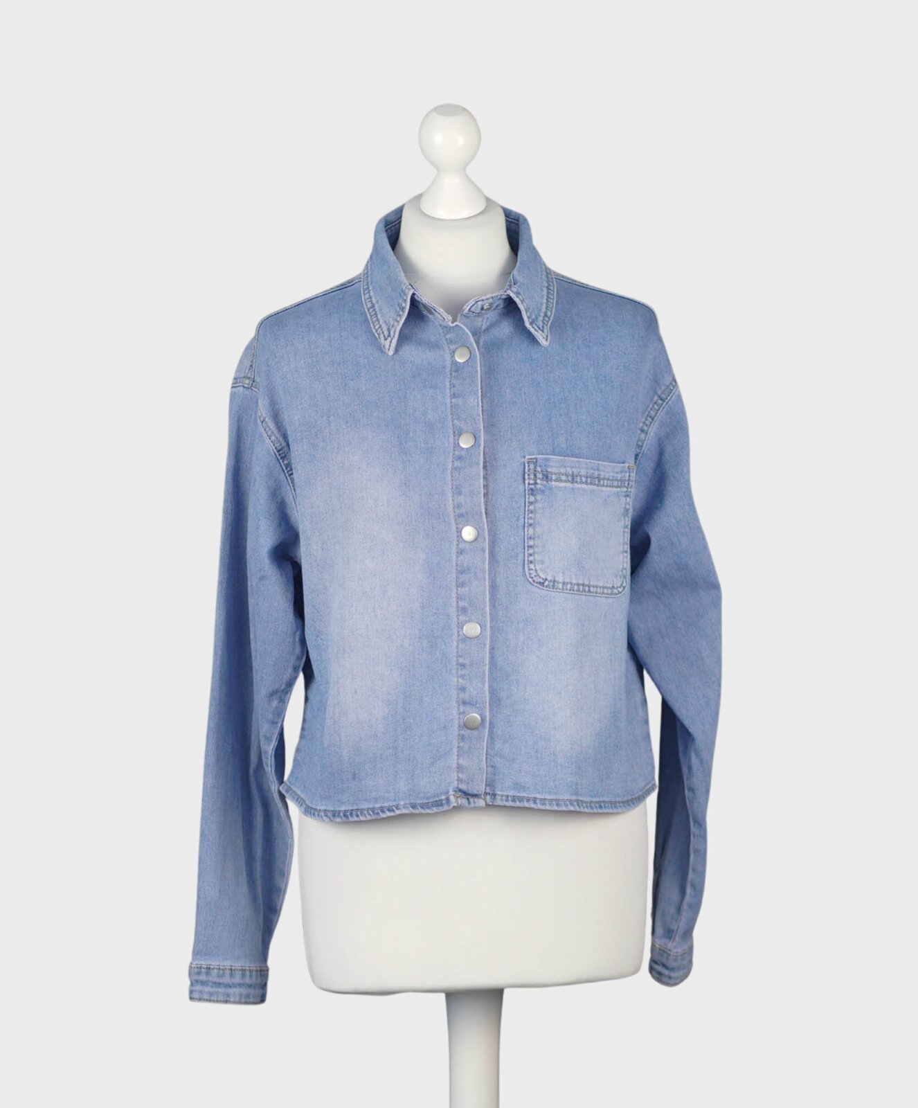 Kurzes Jeanshemd light blue (GW46)