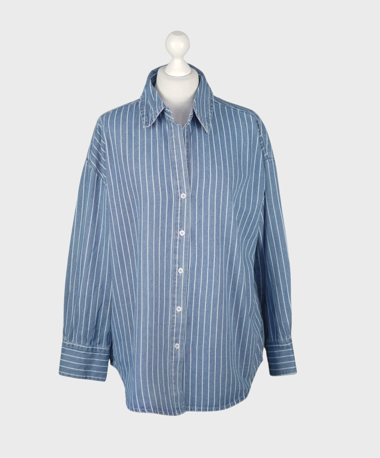 Streifen Jeanshemd denim stripe (GW04)