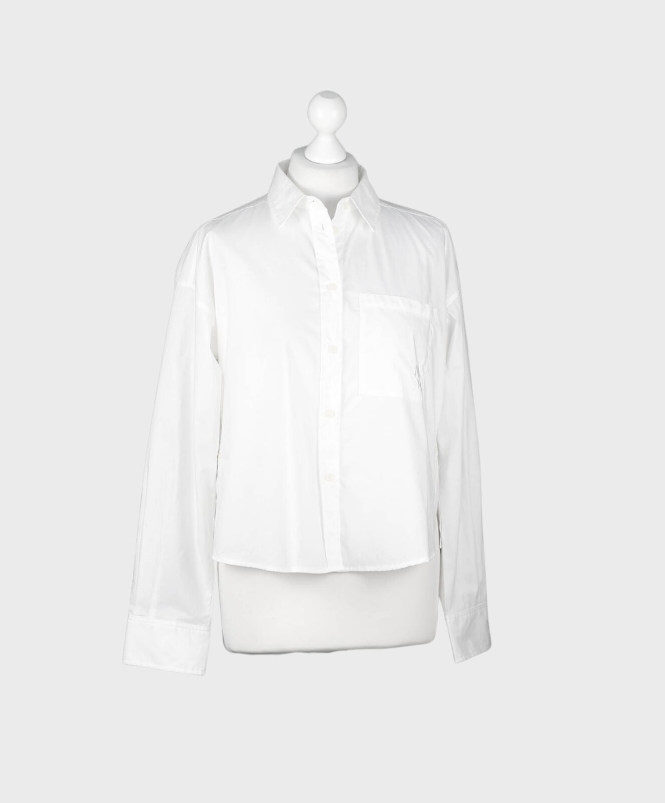 Sommerliche Bluse “JULIA” white solid (MSC29)