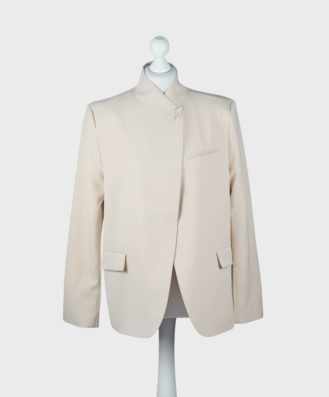 Wickelblazer mit Stehkragen beige (B05)