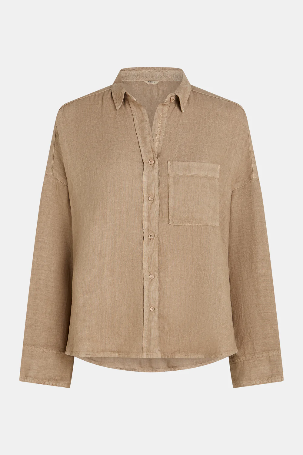 Kurze Oversized Leinenbluse pepper (PI18)