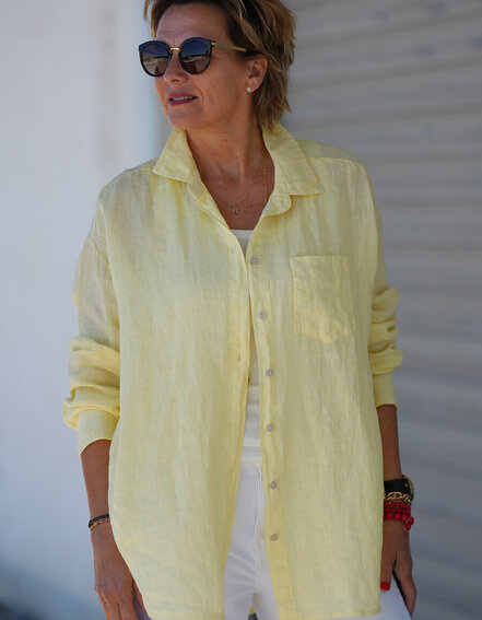 FRAUENSACHE - Oversized Leinenbluse (GW01)