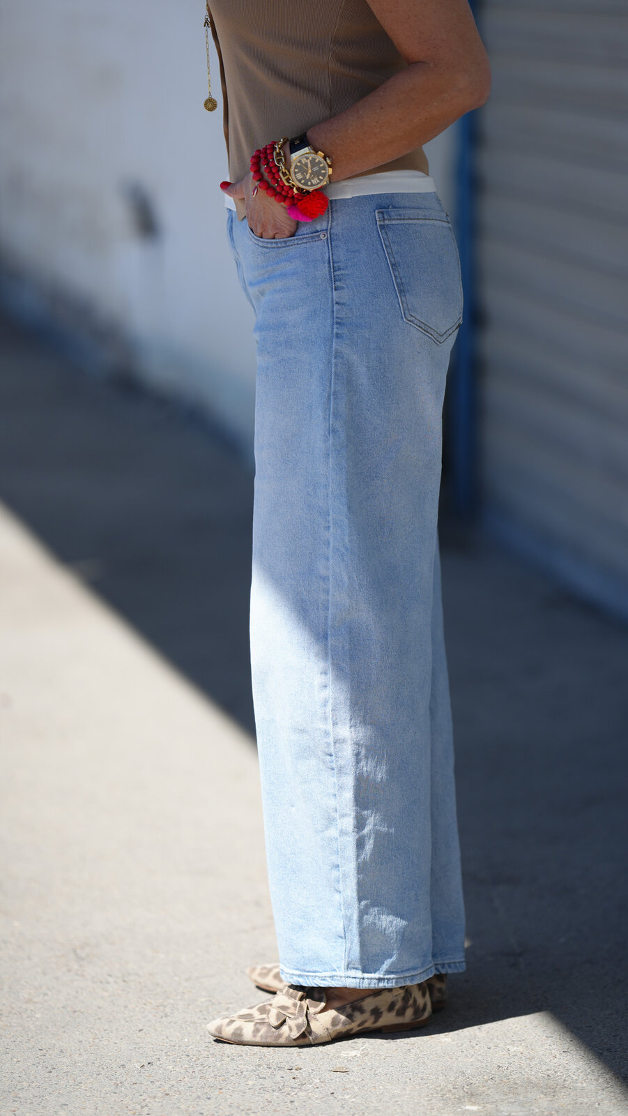 Lässige Barrel Jeans – jeansblau (H42)