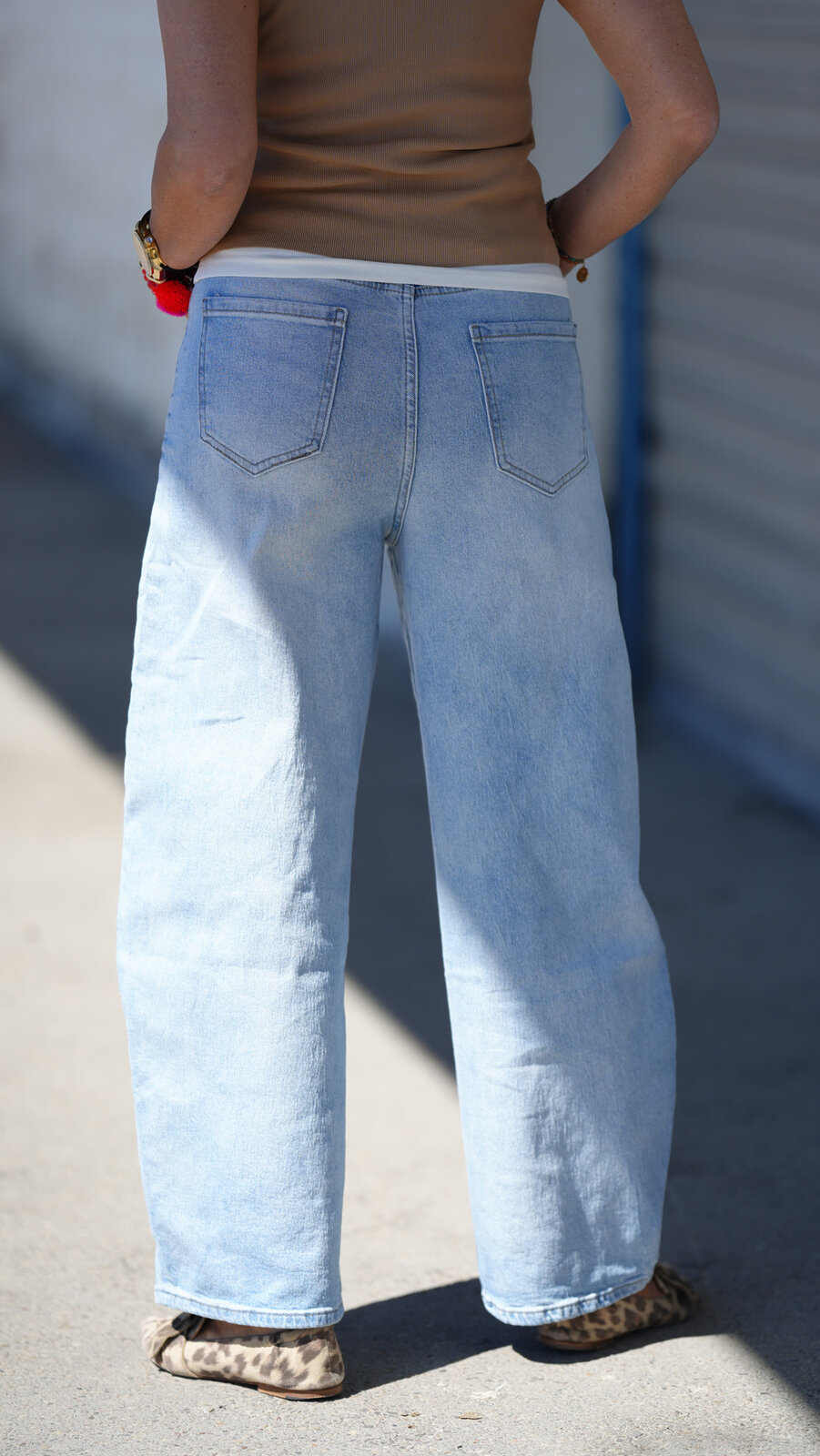 Lässige Barrel Jeans – jeansblau (H42)