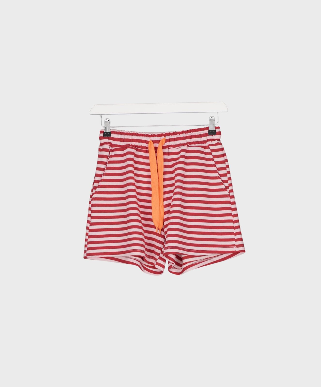 Lässige Streifenshorts rosa/rot (H29)