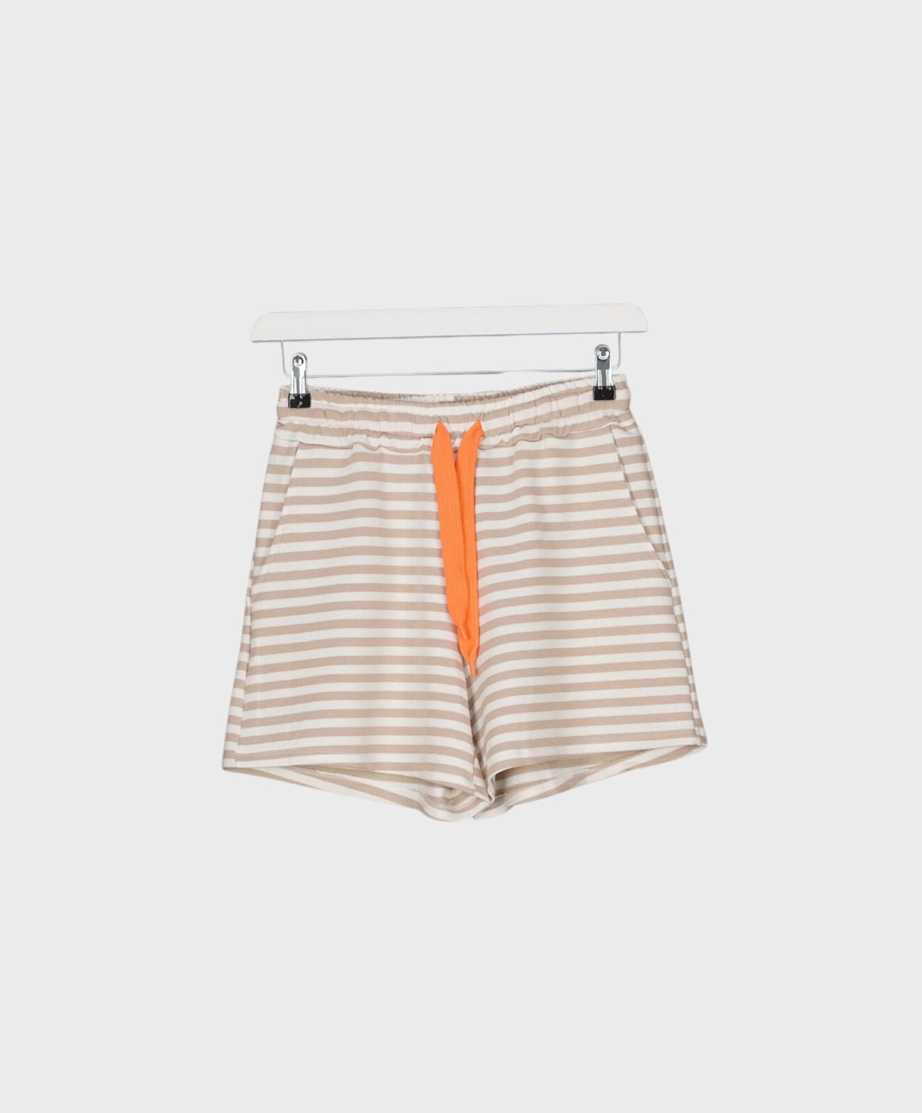 Lässige Streifenshorts creme/beige (H29)