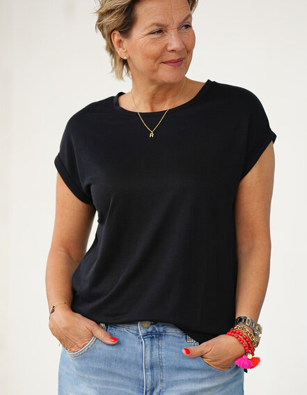 SENSES.THE LABEL - Ärmelloses Basic Shirt (SE09)
