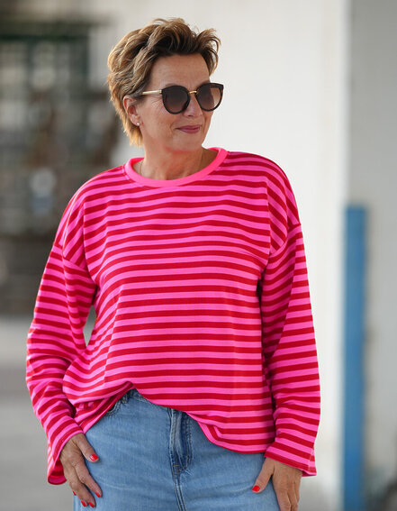 FRAUENSACHE - Dünner Streifensweater (GW84)