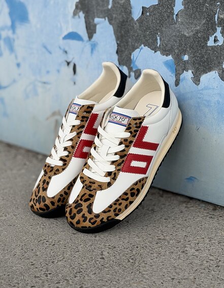BACK 70 - Sneaker "STRIKE" - leopard camel (BB41)