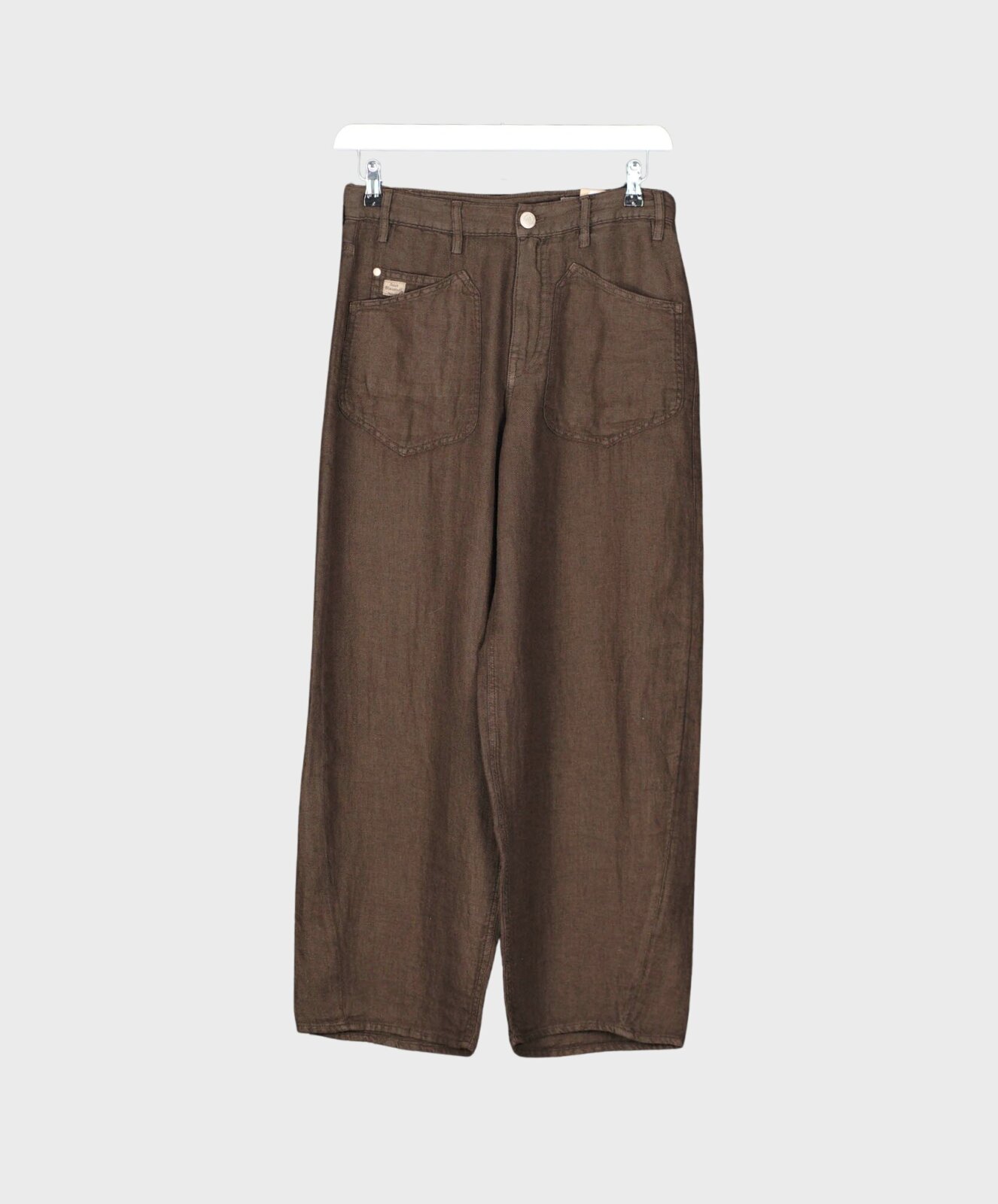 Tolle Leinenhose “MERYLL LINEN” coffee (HL46)