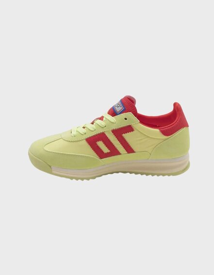 BACK 70 - Sneaker "JOGGER" - light yellow/croc red (BB42)
