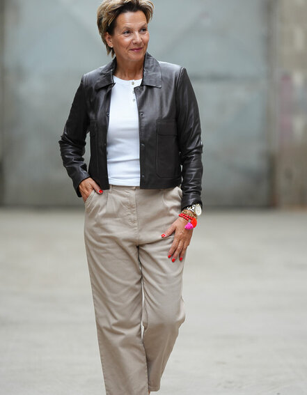 MAZE - Trendige Lederjacke (MZ01)