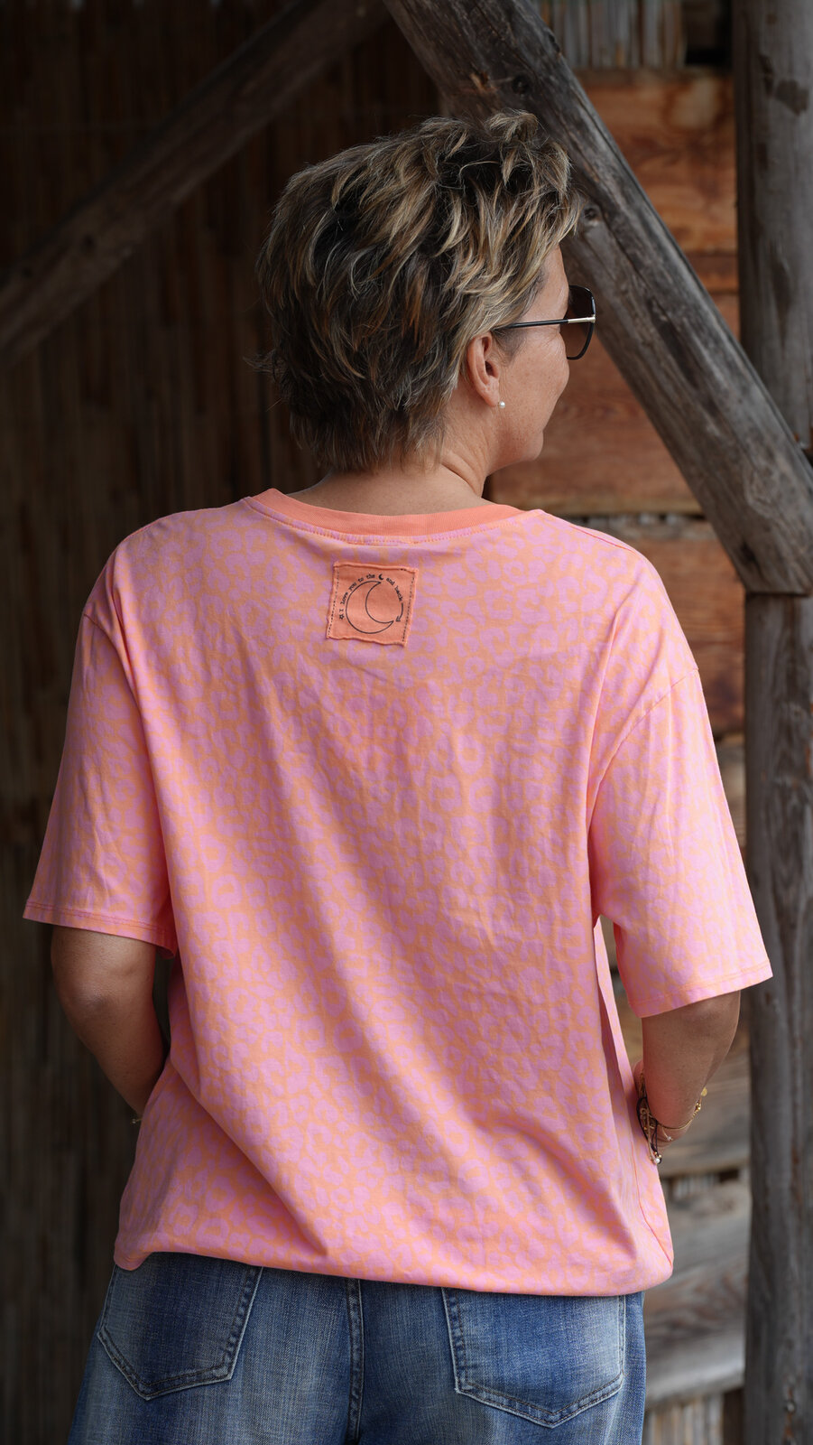 Cooles Leo Shirt rosa/orange (BA26)