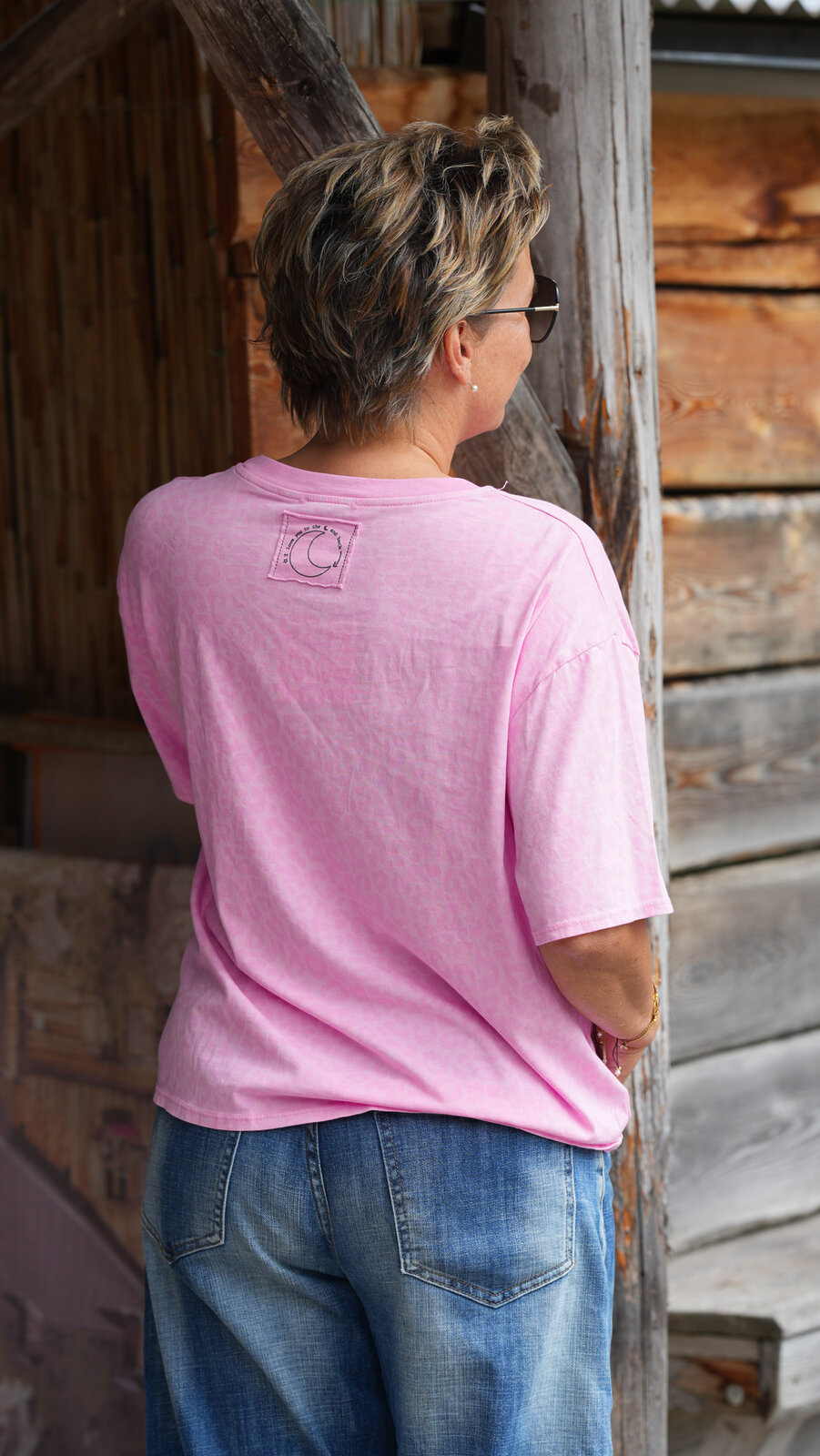 Cooles Leo Shirt rosa/hellrosa (BA26)
