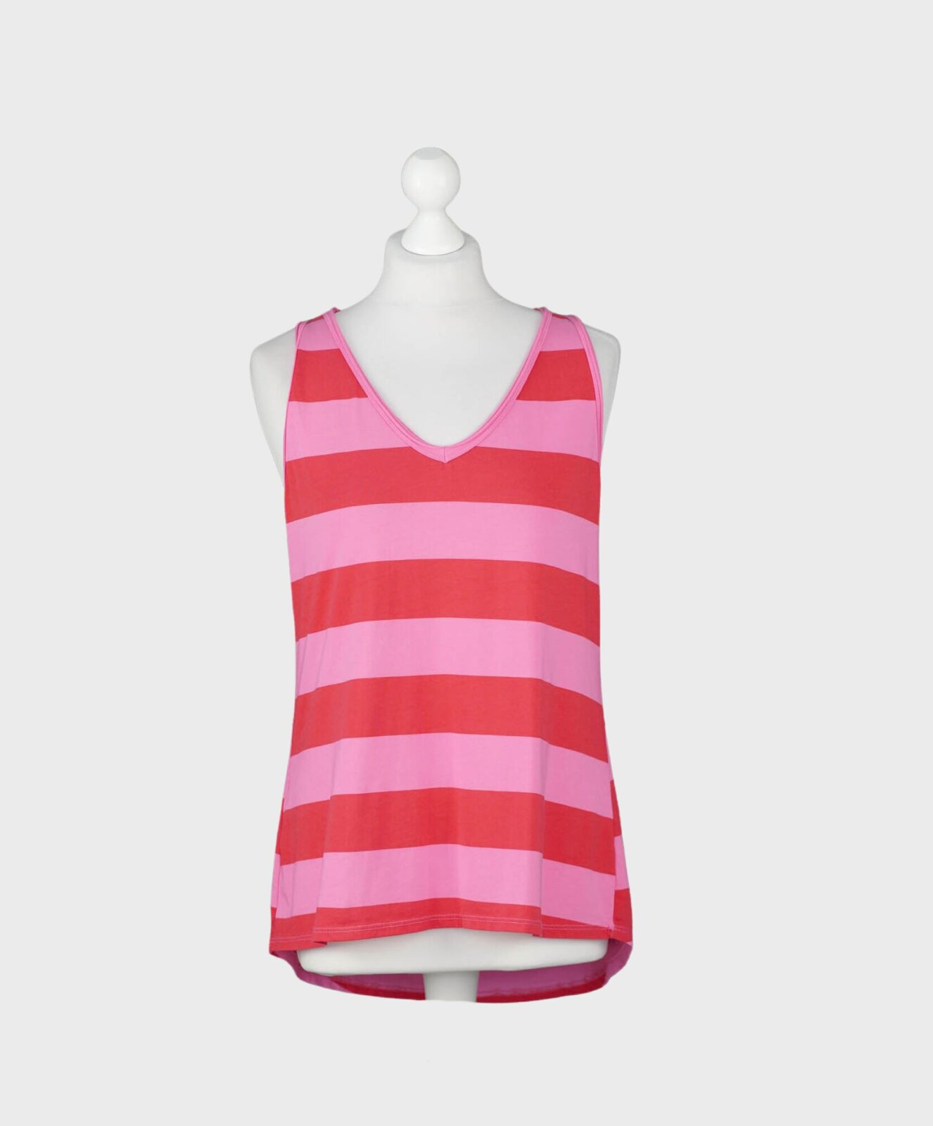 Top mit Blockstreifen pink/rot (BA27)
