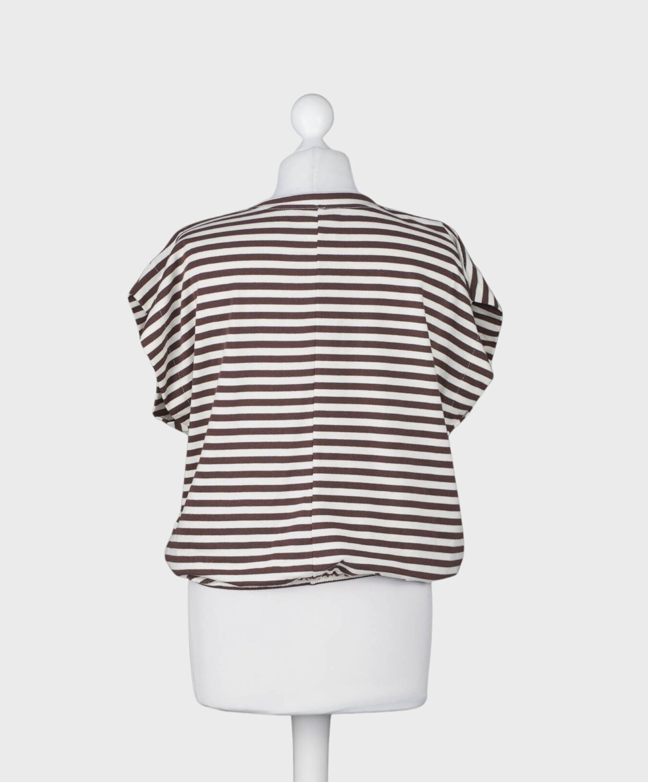 Tolles Streifenshirt creme/schokobraun (BA19)