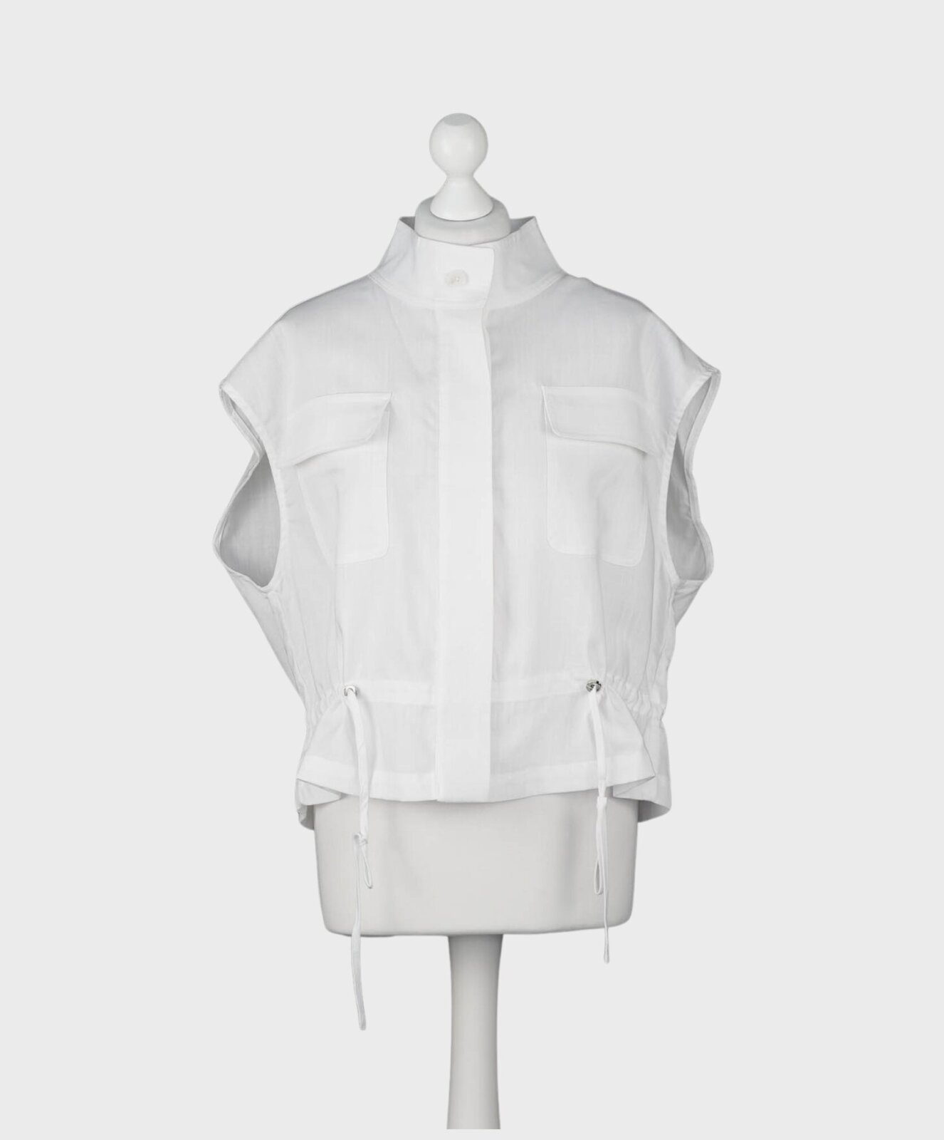 Stylische Sommerweste weiß (GW97)