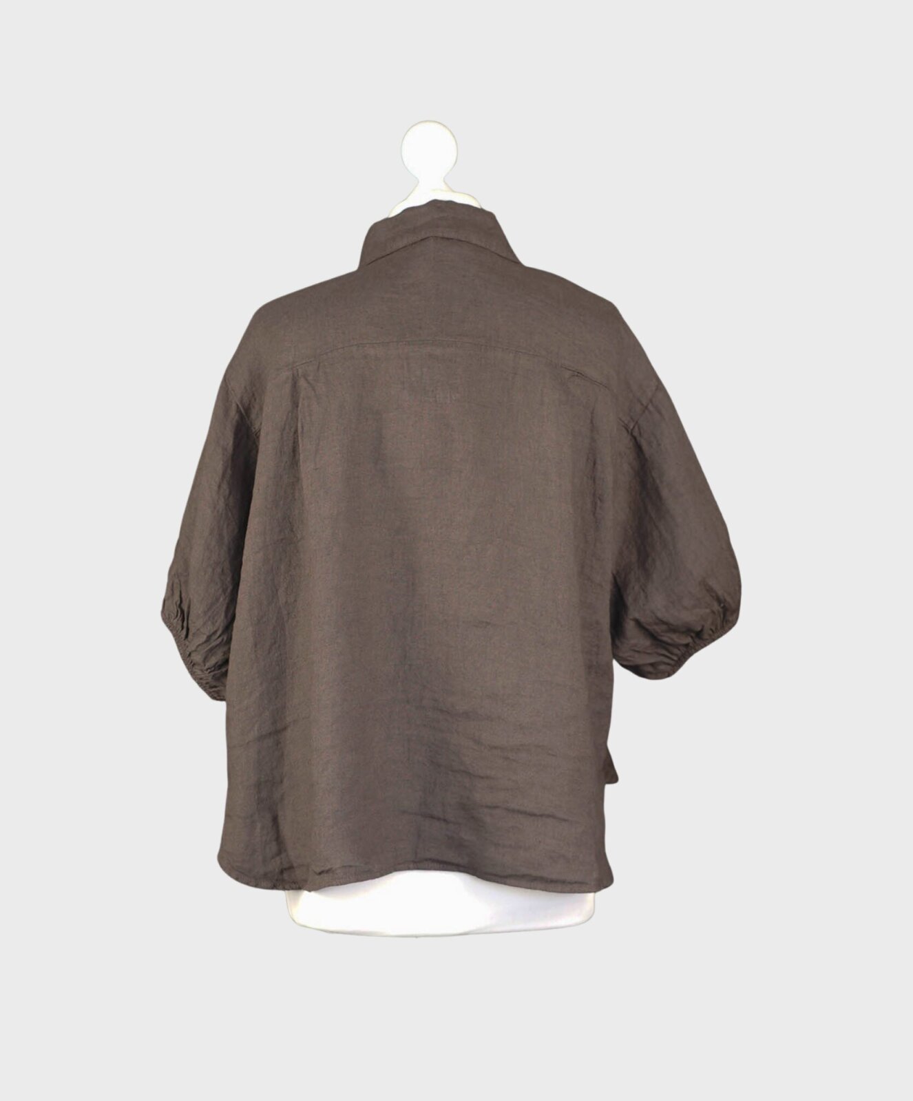 Leinen Bluse schokobraun (GW21)