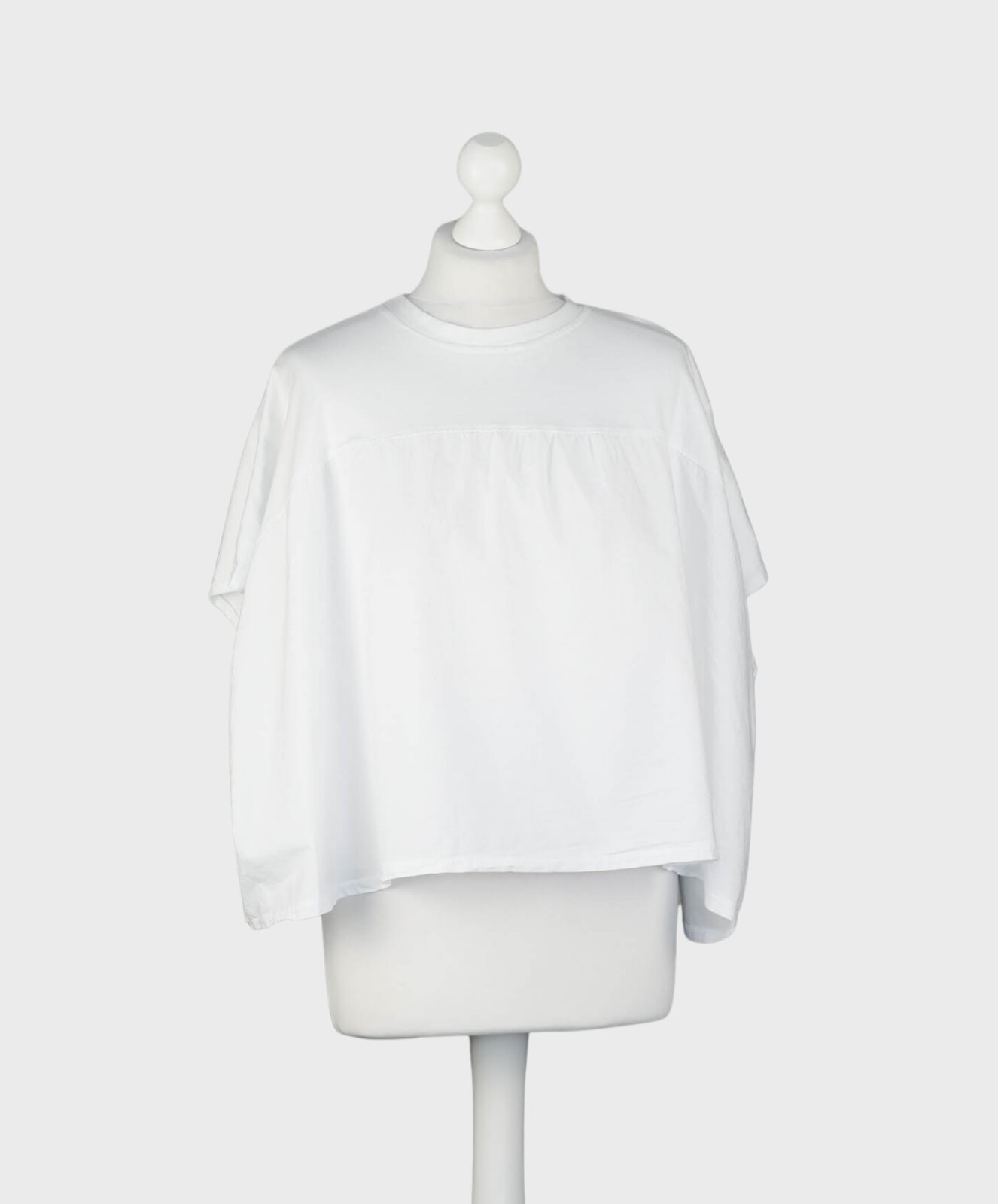 Lässiges Mixshirt weiß (BA54)