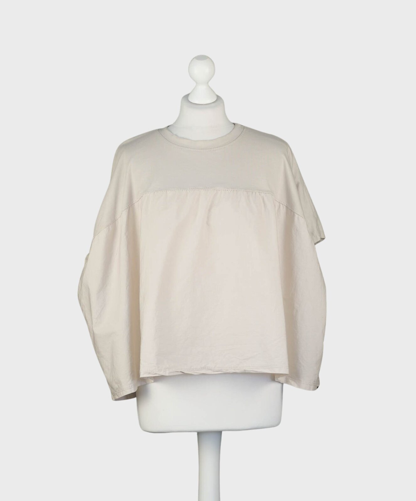 Lässiges Mixshirt beige (BA54)