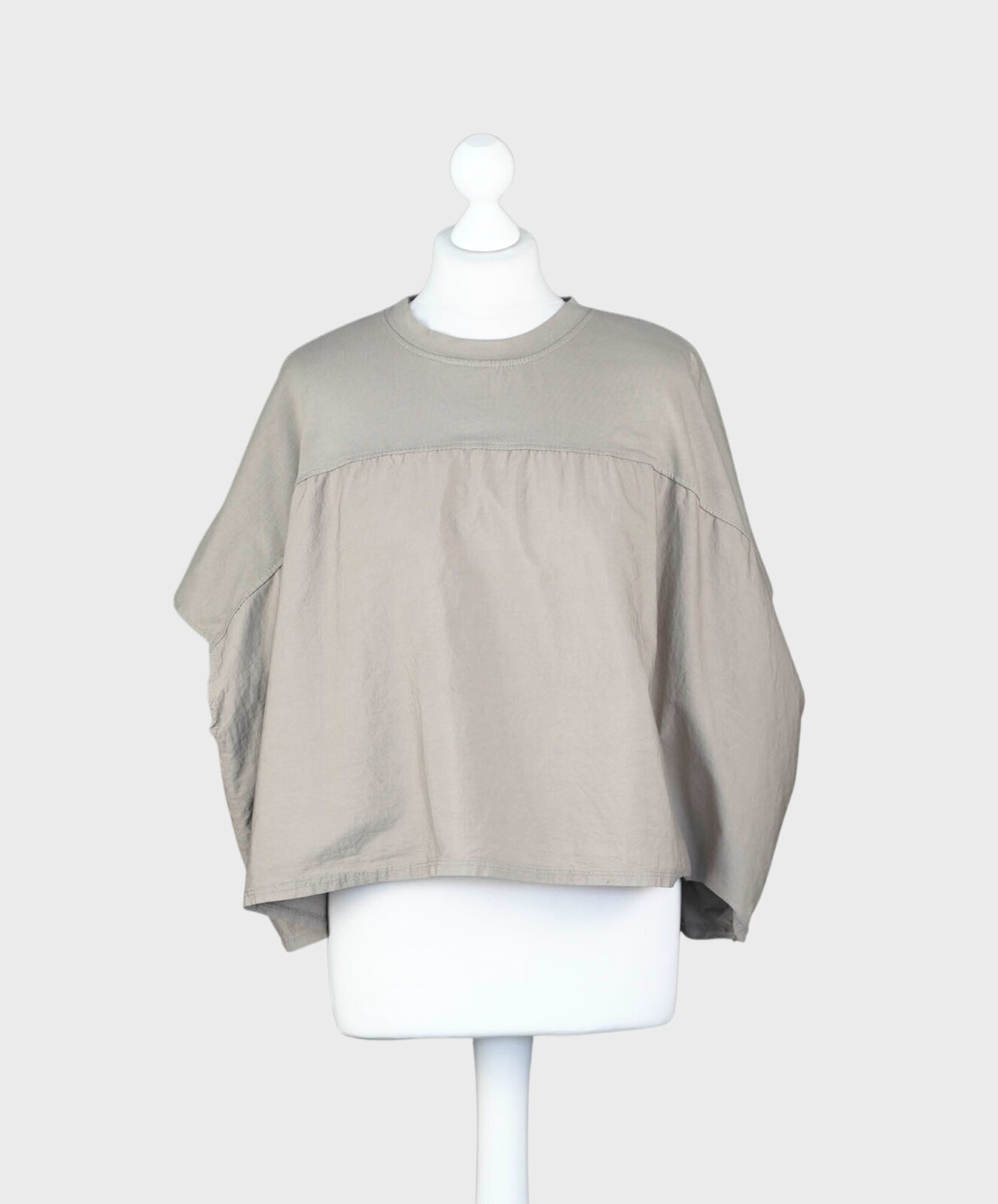 Lässiges Mixshirt taupe (BA54)