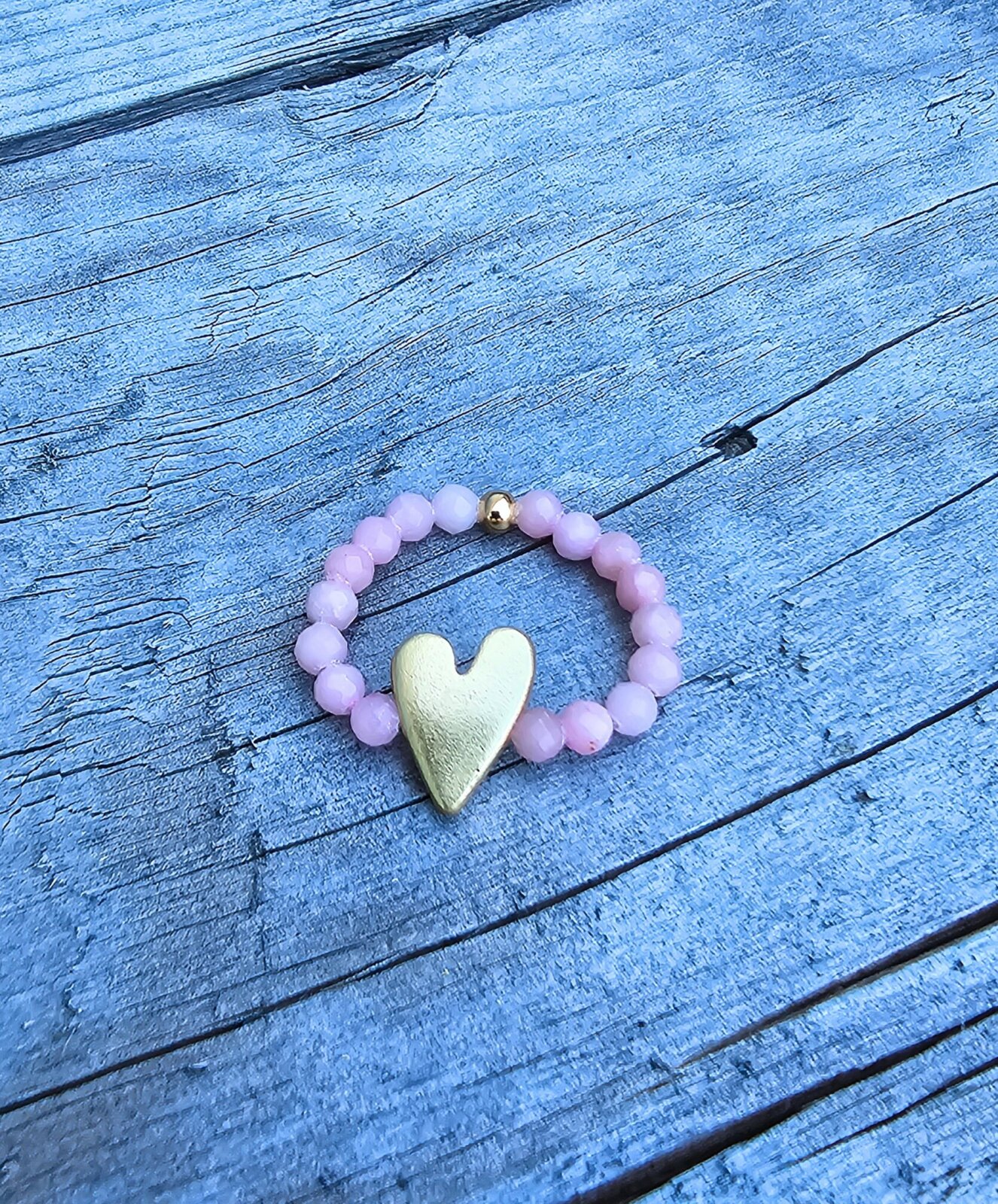 Ring “SWEET HEART” pink Opal (IBU21)